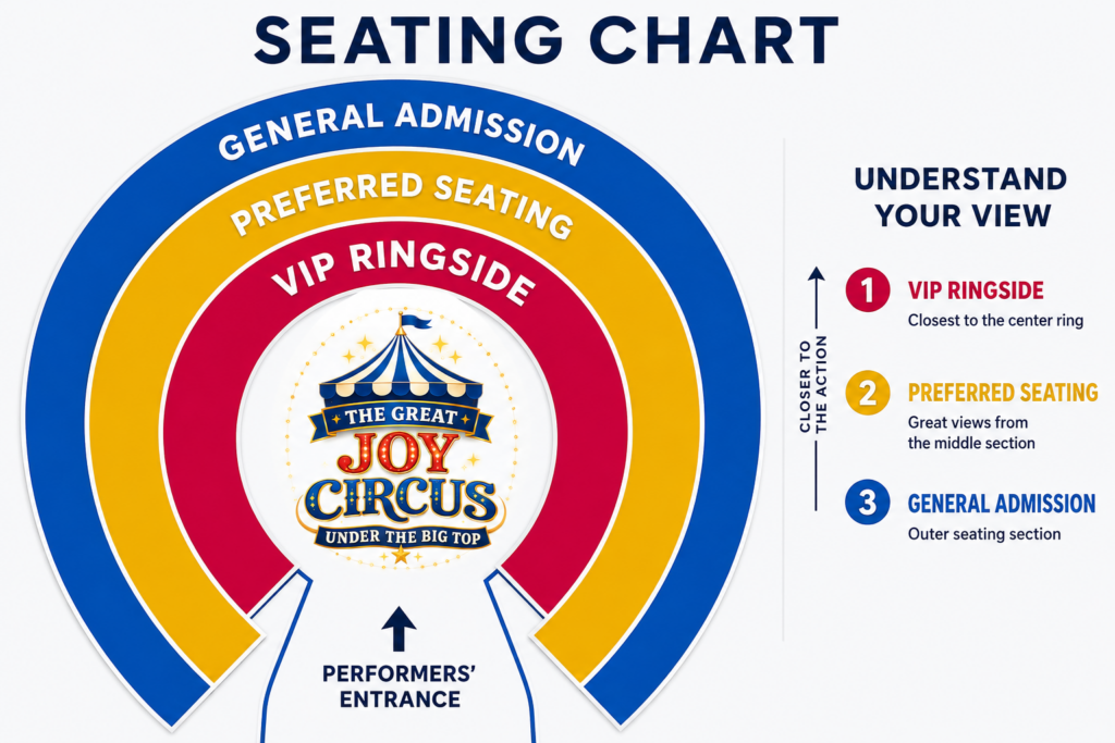 THE GREAT JOY CIRCUS SEATING CHART